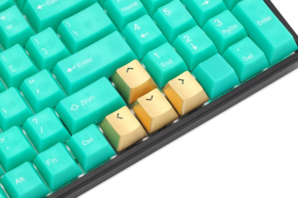 Teamwolf stainless steel MX Metal Keycap for keyboard gaming key Arrow Key R4 light through back lit Black Blue Gold gradient Teamwolf stainless steel MX Metal Keycap for keyboard gaming key Arrow Key R4 light through back lit Black Blue Gold gradient