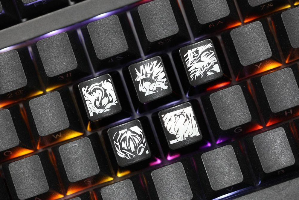 Novelty Shine Through Keycaps ABS Etched, Shine-Through lol black red r2 hero skill Zyra Twitch Kalista Kog Maw Novelty Shine Through Keycaps ABS Etched, Shine-Through lol black red r2 hero skill Zyra Twitch Kalista Kog Maw