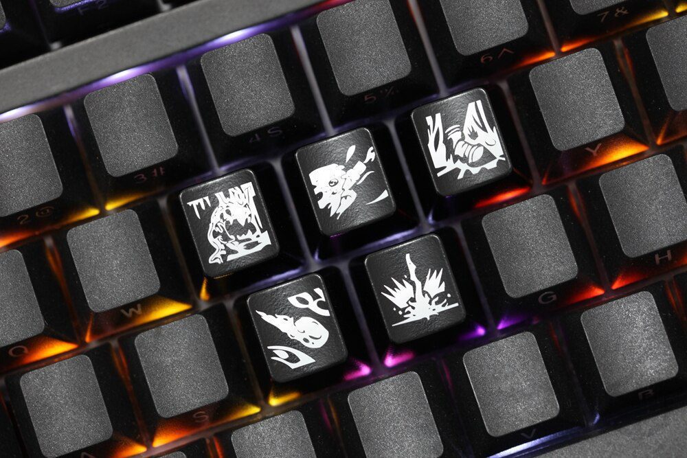 Novelty Shine Through Keycaps ABS Etched, Shine-Through lol black red r2 hero skill Zyra Twitch Kalista Kog Maw Novelty Shine Through Keycaps ABS Etched, Shine-Through lol black red r2 hero skill Zyra Twitch Kalista Kog Maw