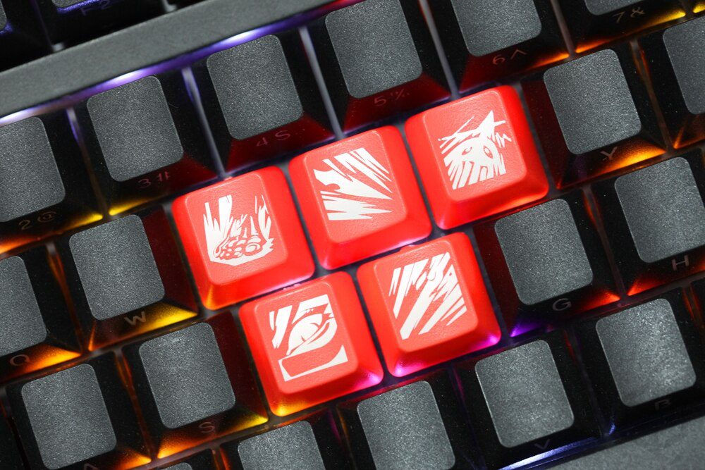 Novelty Shine Through Keycaps ABS Etched, Shine-Through lol black red r2 hero skill Zyra Twitch Kalista Kog Maw Novelty Shine Through Keycaps ABS Etched, Shine-Through lol black red r2 hero skill Zyra Twitch Kalista Kog Maw