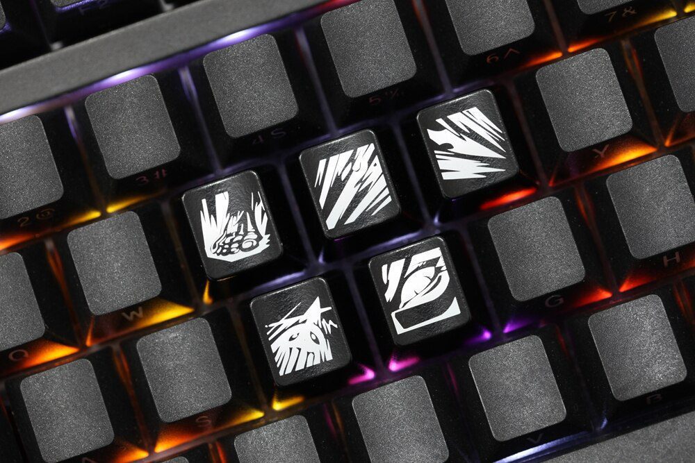 Novelty Shine Through Keycaps ABS Etched, Shine-Through lol black red r2 hero skill Zyra Twitch Kalista Kog Maw Novelty Shine Through Keycaps ABS Etched, Shine-Through lol black red r2 hero skill Zyra Twitch Kalista Kog Maw