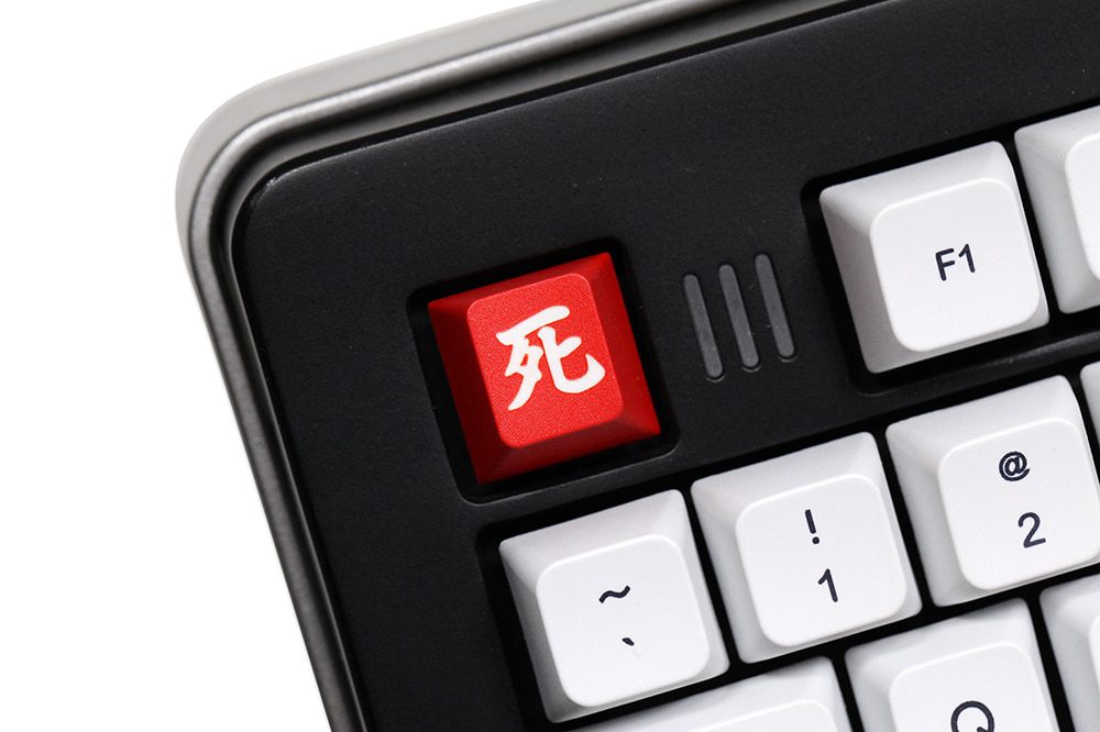 Novelty PC Danger Suck Death Cherry profile dip dye Laser pbt keycap for keyboard ESC r1 1x Red Black Yellow Novelty PC Danger Suck Death Cherry profile dip dye Laser pbt keycap for keyboard ESC r1 1x Red Black Yellow