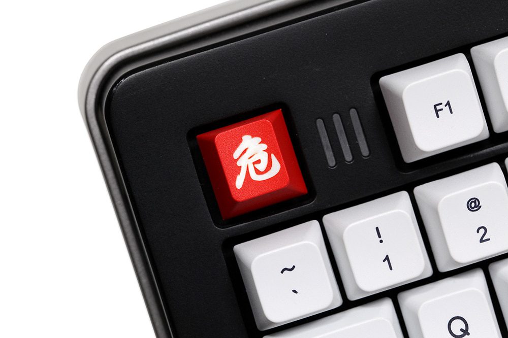 Novelty PC Danger Suck Death Cherry profile dip dye Laser pbt keycap for keyboard ESC r1 1x Red Black Yellow Novelty PC Danger Suck Death Cherry profile dip dye Laser pbt keycap for keyboard ESC r1 1x Red Black Yellow