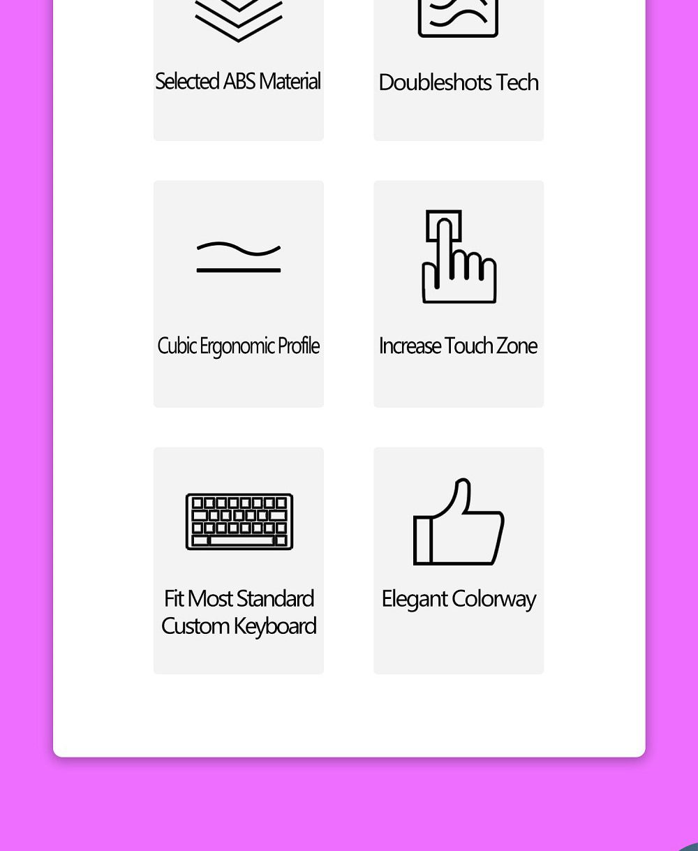 Taihao Purple Boom Translucent Cubic ABS Type Doubleshot Keycap for mechanical keyboard color of Purple Red Colorway All in One Taihao Purple Boom Translucent Cubic ABS Type Doubleshot Keycap for mechanical keyboard color of Purple Red Colorway All in One