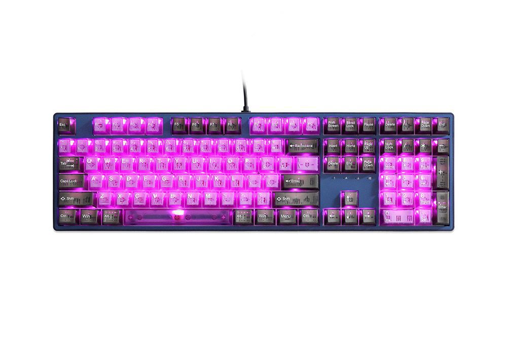 Taihao Purple Boom Translucent Cubic ABS Type Doubleshot Keycap for mechanical keyboard color of Purple Red Colorway All in One Taihao Purple Boom Translucent Cubic ABS Type Doubleshot Keycap for mechanical keyboard color of Purple Red Colorway All in One