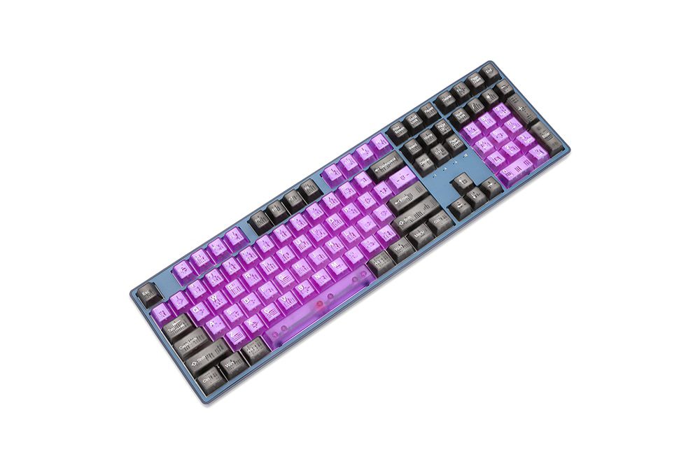 Taihao Purple Boom Translucent Cubic ABS Type Doubleshot Keycap for mechanical keyboard color of Purple Red Colorway All in One Taihao Purple Boom Translucent Cubic ABS Type Doubleshot Keycap for mechanical keyboard color of Purple Red Colorway All in One