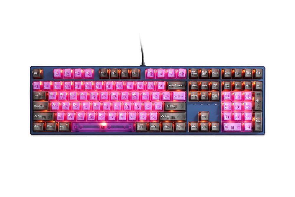 Taihao Purple Boom Translucent Cubic ABS Type Doubleshot Keycap for mechanical keyboard color of Purple Red Colorway All in One Taihao Purple Boom Translucent Cubic ABS Type Doubleshot Keycap for mechanical keyboard color of Purple Red Colorway All in One