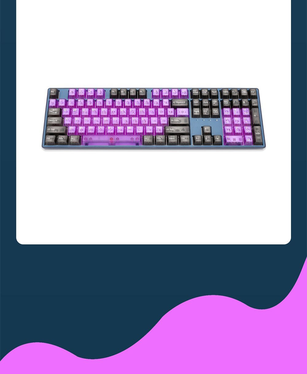 Taihao Purple Boom Translucent Cubic ABS Type Doubleshot Keycap for mechanical keyboard color of Purple Red Colorway All in One Taihao Purple Boom Translucent Cubic ABS Type Doubleshot Keycap for mechanical keyboard color of Purple Red Colorway All in One