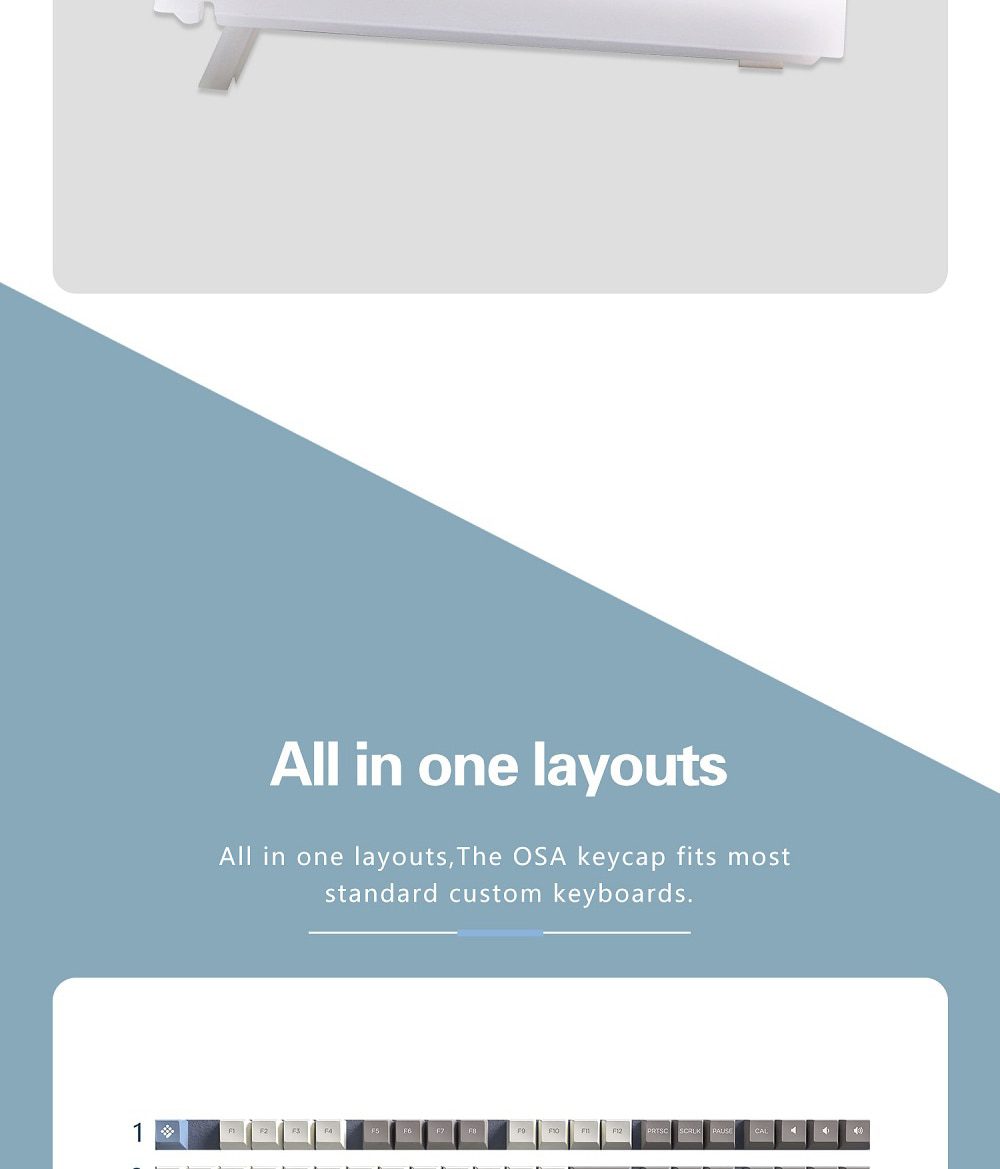 WM OSA Profile Elegant Grey PBT doubleshot keycap for mx stem keyboard all in One 60 87 104 tkl ansi bm60 bm65 bm68 xd64 xd68 WM OSA Profile Elegant Grey PBT doubleshot keycap for mx stem keyboard all in One 60 87 104 tkl ansi bm60 bm65 bm68 xd64 xd68