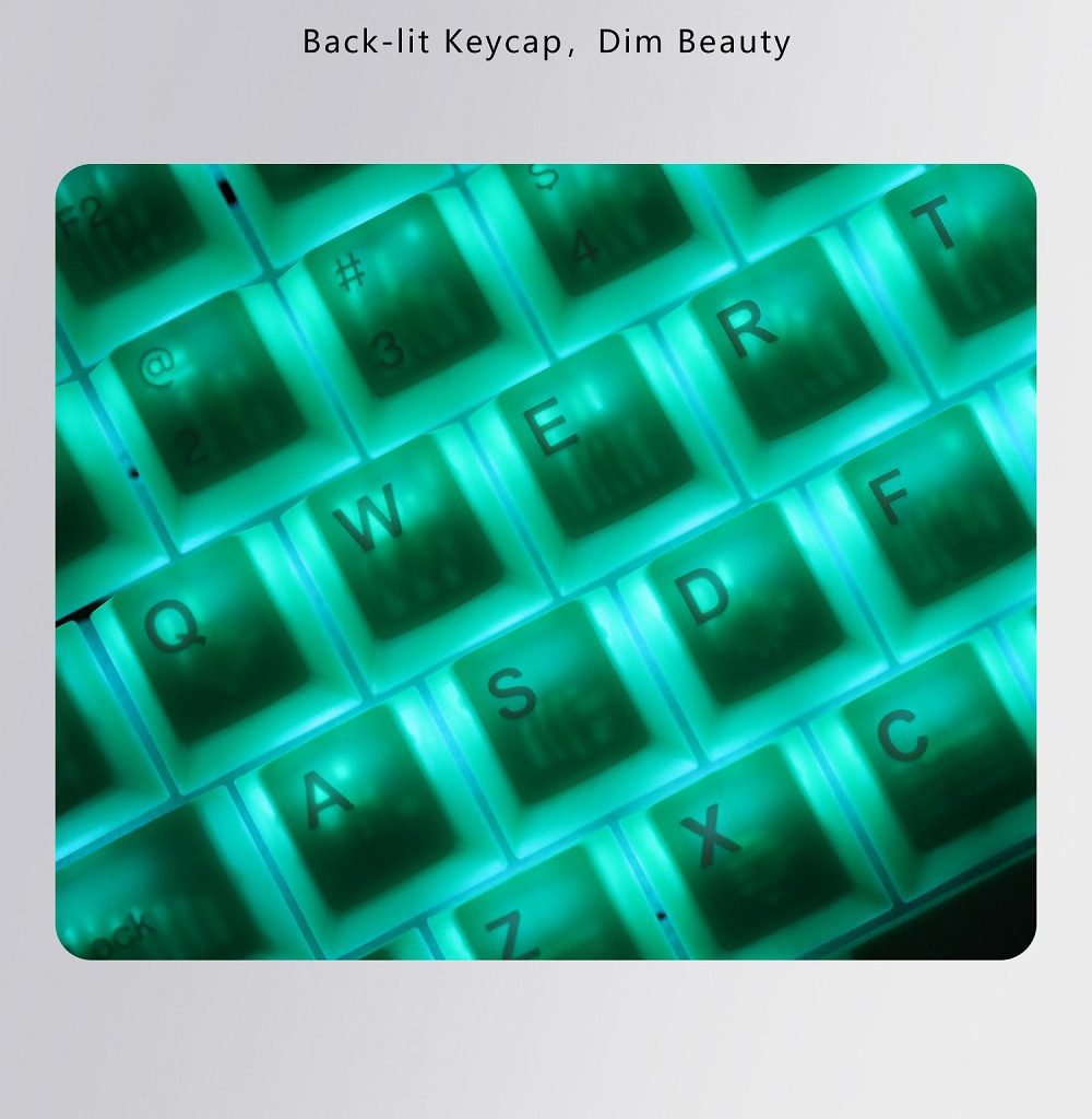 Taihao Haunted Jelly Jade ABS Doubleshot Keycap Translucent Cubic for mechanical keyboard color of Green Colorway Taihao Haunted Jelly Jade ABS Doubleshot Keycap Translucent Cubic for mechanical keyboard color of Green Colorway