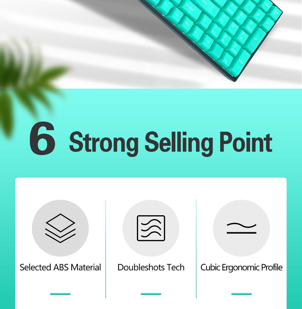 Taihao Haunted Jelly Jade ABS Doubleshot Keycap Translucent Cubic for mechanical keyboard color of Green Colorway Taihao Haunted Jelly Jade ABS Doubleshot Keycap Translucent Cubic for mechanical keyboard color of Green Colorway