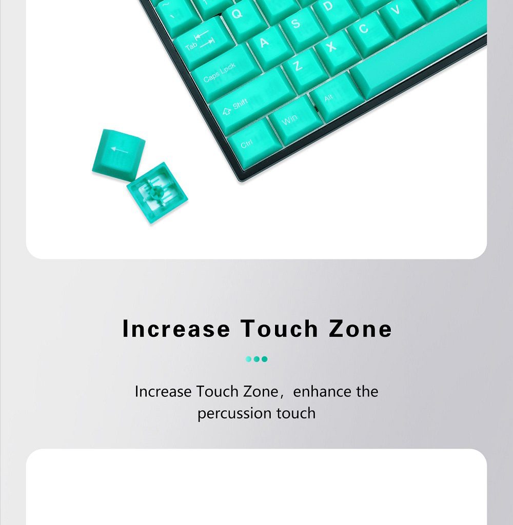 Taihao Haunted Jelly Jade ABS Doubleshot Keycap Translucent Cubic for mechanical keyboard color of Green Colorway Taihao Haunted Jelly Jade ABS Doubleshot Keycap Translucent Cubic for mechanical keyboard color of Green Colorway