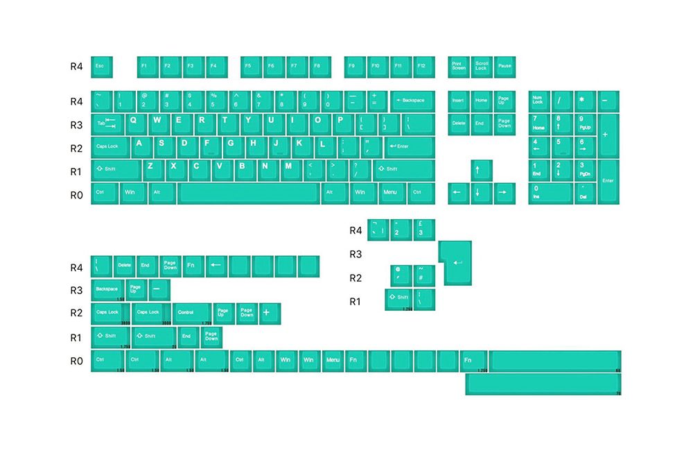 Taihao Haunted Jelly Jade ABS Doubleshot Keycap Translucent Cubic for mechanical keyboard color of Green Colorway Taihao Haunted Jelly Jade ABS Doubleshot Keycap Translucent Cubic for mechanical keyboard color of Green Colorway