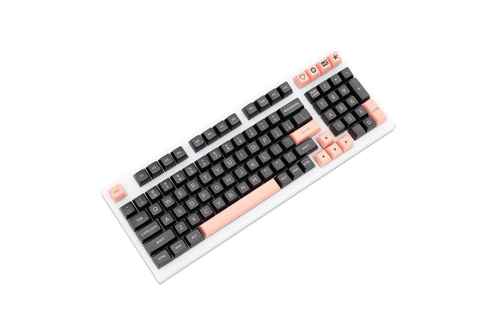 WM OSA Profile Black Pink PBT doubleshot keycap for mx stem keyboard all in One 60 87 104 tkl ansi bm60 bm65 bm68 xd64 xd68 WM OSA Profile Black Pink PBT doubleshot keycap for mx stem keyboard all in One 60 87 104 tkl ansi bm60 bm65 bm68 xd64 xd68