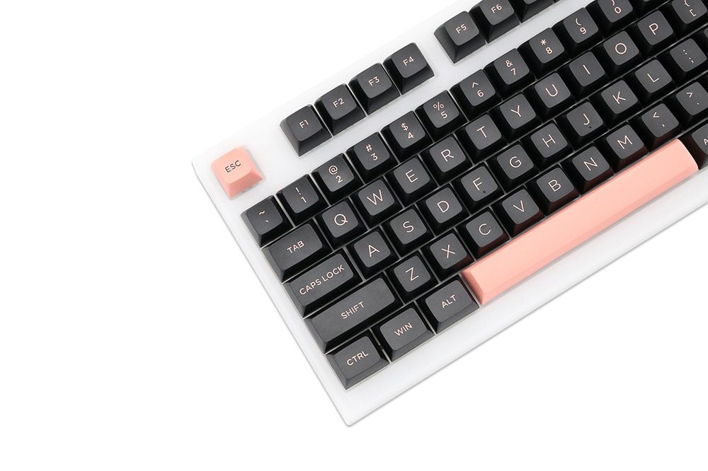WM OSA Profile Black Pink PBT doubleshot keycap for mx stem keyboard all in One 60 87 104 tkl ansi bm60 bm65 bm68 xd64 xd68 WM OSA Profile Black Pink PBT doubleshot keycap for mx stem keyboard all in One 60 87 104 tkl ansi bm60 bm65 bm68 xd64 xd68
