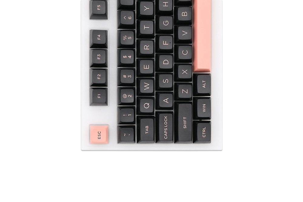WM OSA Profile Black Pink PBT doubleshot keycap for mx stem keyboard all in One 60 87 104 tkl ansi bm60 bm65 bm68 xd64 xd68 WM OSA Profile Black Pink PBT doubleshot keycap for mx stem keyboard all in One 60 87 104 tkl ansi bm60 bm65 bm68 xd64 xd68