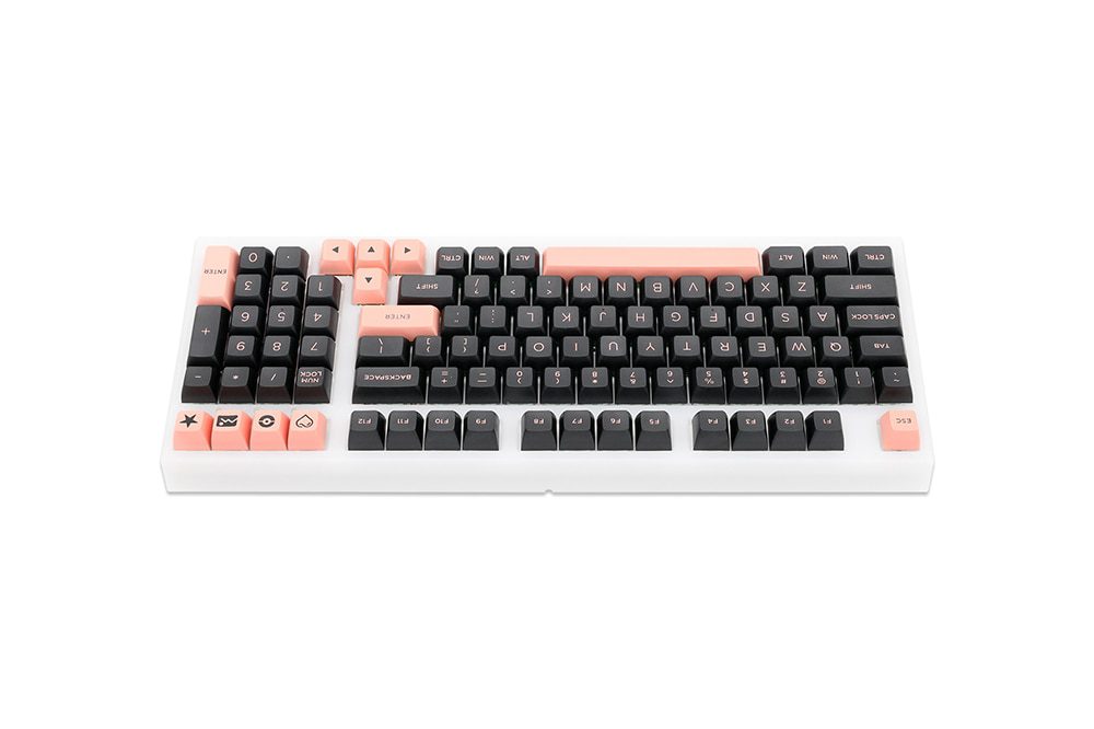 WM OSA Profile Black Pink PBT doubleshot keycap for mx stem keyboard all in One 60 87 104 tkl ansi bm60 bm65 bm68 xd64 xd68 WM OSA Profile Black Pink PBT doubleshot keycap for mx stem keyboard all in One 60 87 104 tkl ansi bm60 bm65 bm68 xd64 xd68