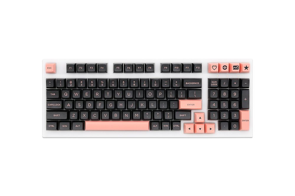 WM OSA Profile Black Pink PBT doubleshot keycap for mx stem keyboard all in One 60 87 104 tkl ansi bm60 bm65 bm68 xd64 xd68 WM OSA Profile Black Pink PBT doubleshot keycap for mx stem keyboard all in One 60 87 104 tkl ansi bm60 bm65 bm68 xd64 xd68