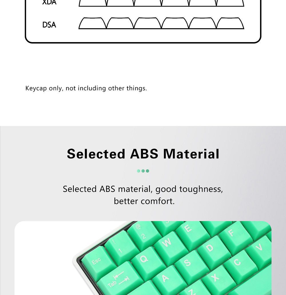 Taihao Haunted Slime Sprout ABS Doubleshot Keycap Translucent Cubic for mechanical keyboard color of Green Colorway Taihao Haunted Slime Sprout ABS Doubleshot Keycap Translucent Cubic for mechanical keyboard color of Green Colorway