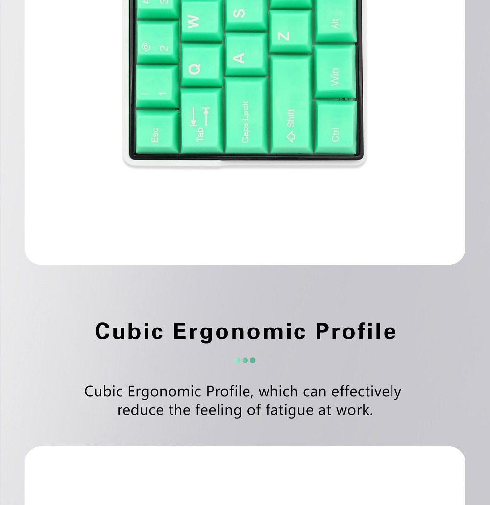 Taihao Haunted Slime Sprout ABS Doubleshot Keycap Translucent Cubic for mechanical keyboard color of Green Colorway Taihao Haunted Slime Sprout ABS Doubleshot Keycap Translucent Cubic for mechanical keyboard color of Green Colorway