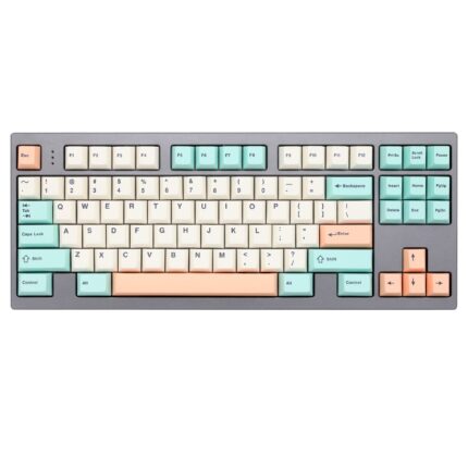 WM Elegant Beige Green Dye Sub Keycap Thick PBT Cherry Profile for keyboard 87 tkl 104 ansi xd64 bm60 xd68 bm65 bm68