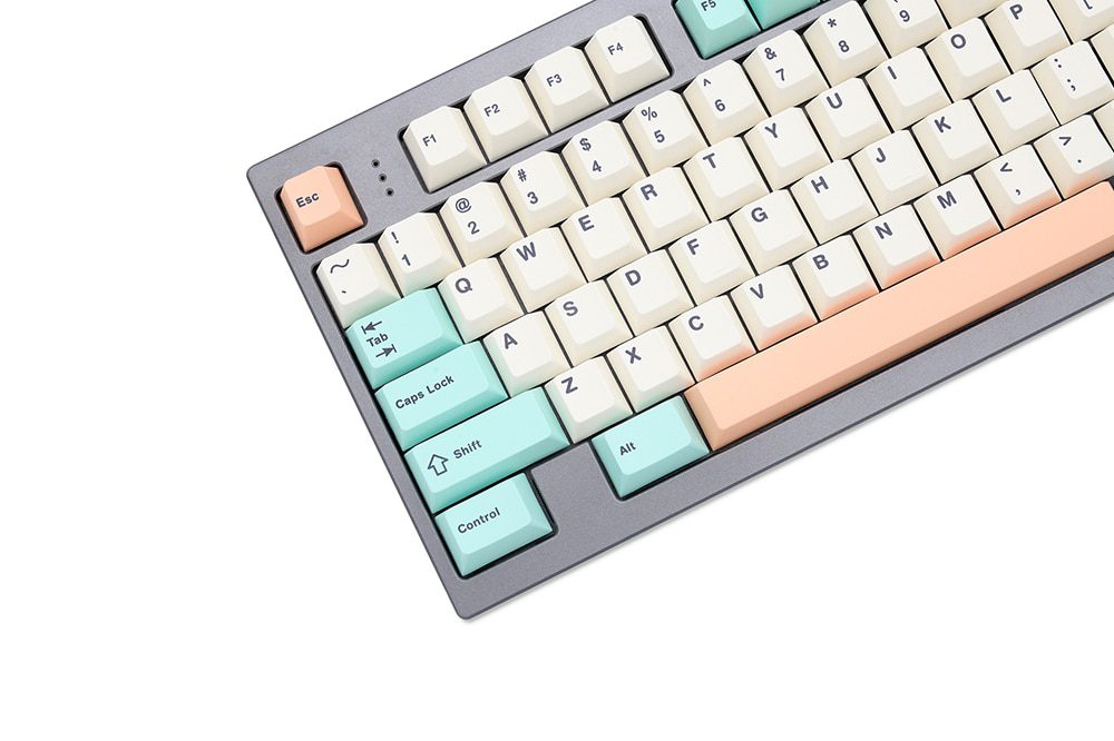 WM Elegant Beige Green Dye Sub Keycap Thick PBT Cherry Profile for keyboard 87 tkl 104 ansi xd64 bm60 xd68 bm65 bm68 WM Elegant Beige Green Dye Sub Keycap Thick PBT Cherry Profile for keyboard 87 tkl 104 ansi xd64 bm60 xd68 bm65 bm68