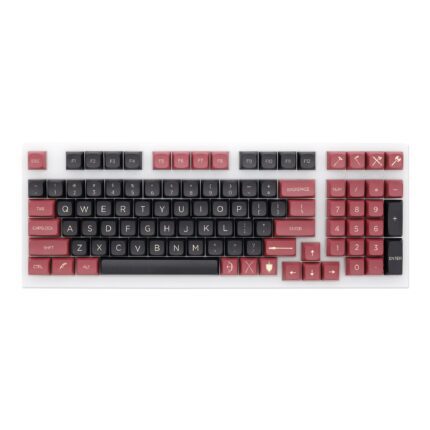 XDA V2 Kung Fu Dye Sub Keycap Set thick PBT for keyboard gh60 poker 87 tkl 104 ansi xd64 bm60 xd68 xd84 Similar with Red Samurai