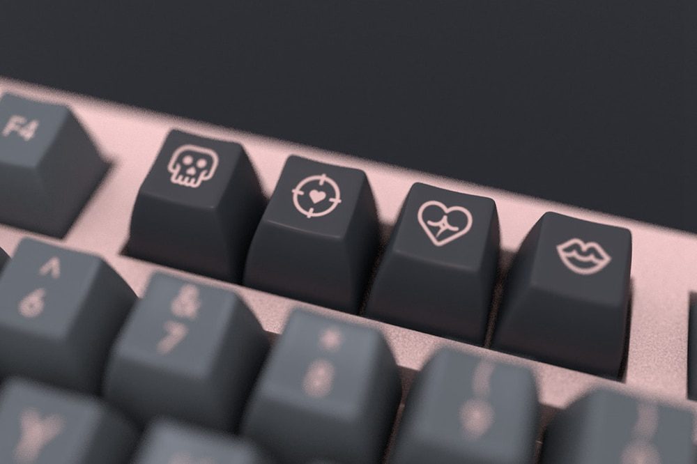 Domikey SA abs doubleshot keycap set VILLANELLA Black Pink SA for mx stem keyboard poker 87 104 gh60 xd64 xd68 xd84 xd96 xd87 Domikey SA abs doubleshot keycap set VILLANELLA Black Pink SA for mx stem keyboard poker 87 104 gh60 xd64 xd68 xd84 xd96 xd87