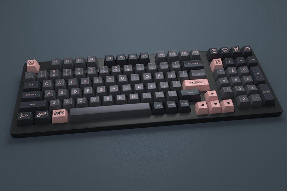 Domikey SA abs doubleshot keycap set VILLANELLA Black Pink SA for mx stem keyboard poker 87 104 gh60 xd64 xd68 xd84 xd96 xd87 Domikey SA abs doubleshot keycap set VILLANELLA Black Pink SA for mx stem keyboard poker 87 104 gh60 xd64 xd68 xd84 xd96 xd87