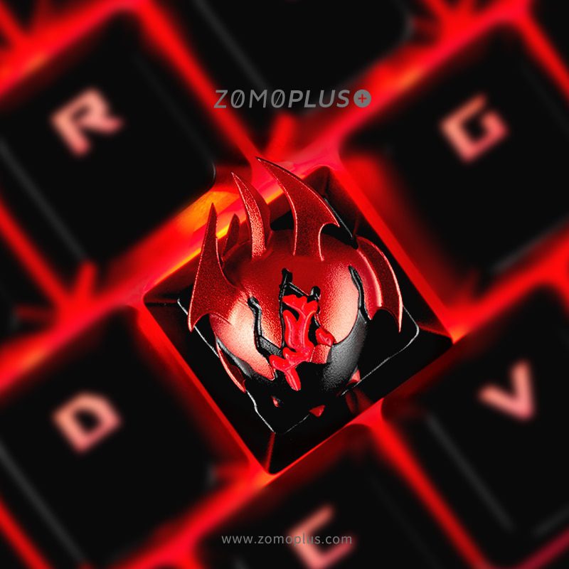zomo dota dota2 Heart of Tarrasque Artisan Keycap CNC anodized aluminum Compatible Cherry MX switches