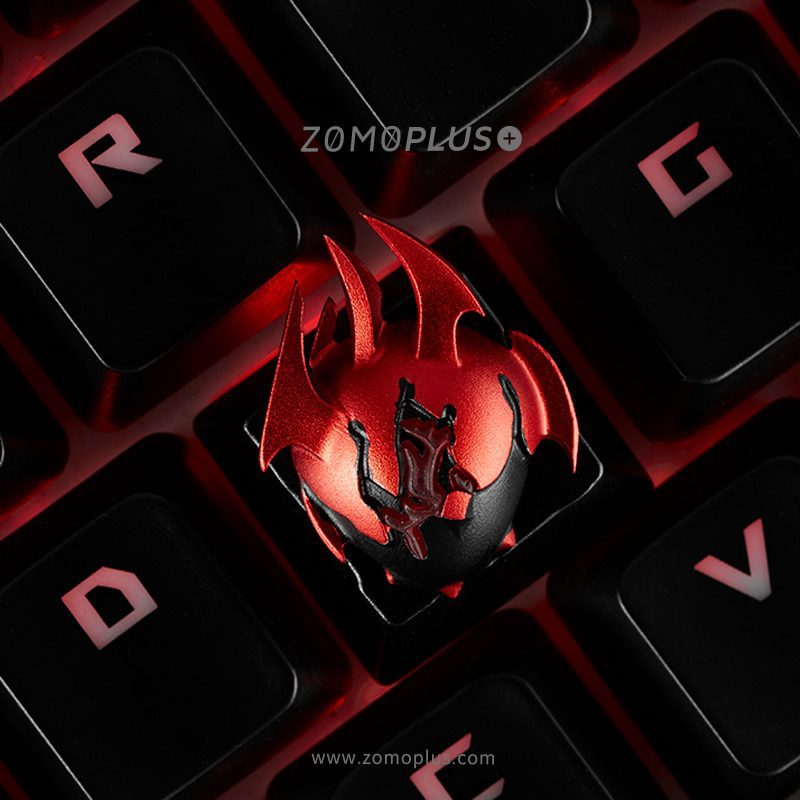 zomo dota dota2 Heart of Tarrasque Artisan Keycap CNC anodized aluminum Compatible Cherry MX switches