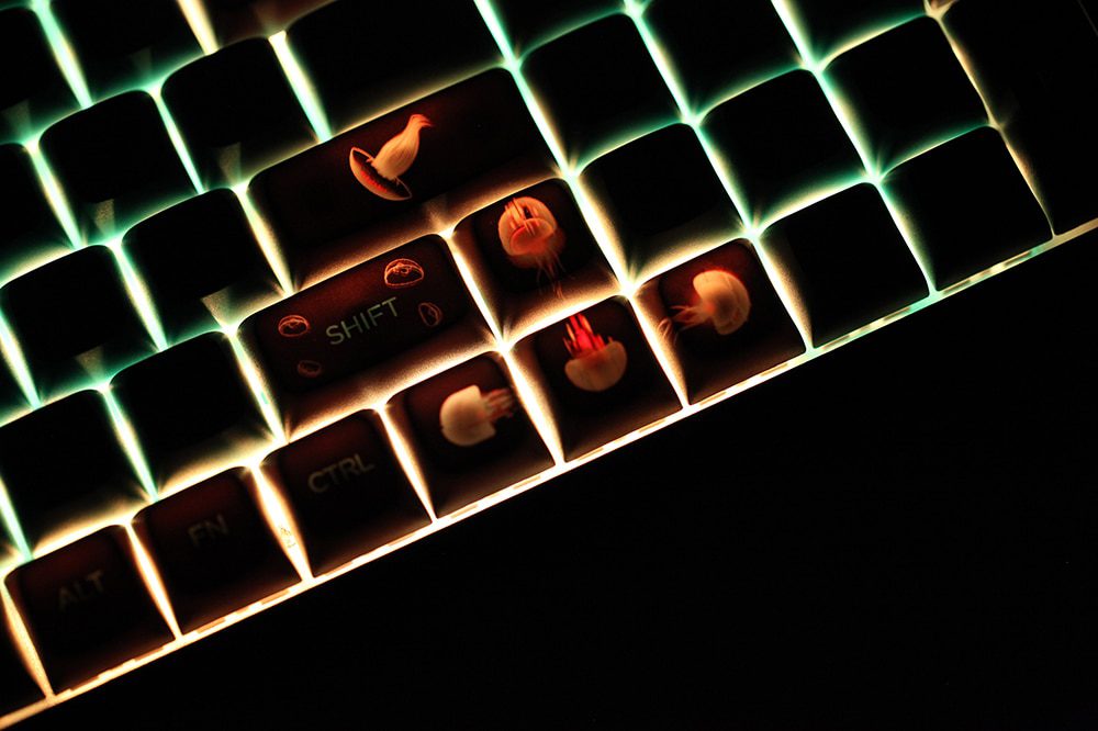 XDA V2 Ocean Jellyfish Dye Sub Keycap Set thick PBT for keyboard gh60 poker 87 tkl 104 ansi xd64 bm60 xd68 xd84 xd96 Blue Black XDA V2 Ocean Jellyfish Dye Sub Keycap Set thick PBT for keyboard gh60 poker 87 tkl 104 ansi xd64 bm60 xd68 xd84 xd96 Blue Black