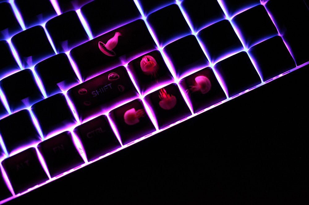 XDA V2 Ocean Jellyfish Dye Sub Keycap Set thick PBT for keyboard gh60 poker 87 tkl 104 ansi xd64 bm60 xd68 xd84 xd96 Blue Black XDA V2 Ocean Jellyfish Dye Sub Keycap Set thick PBT for keyboard gh60 poker 87 tkl 104 ansi xd64 bm60 xd68 xd84 xd96 Blue Black
