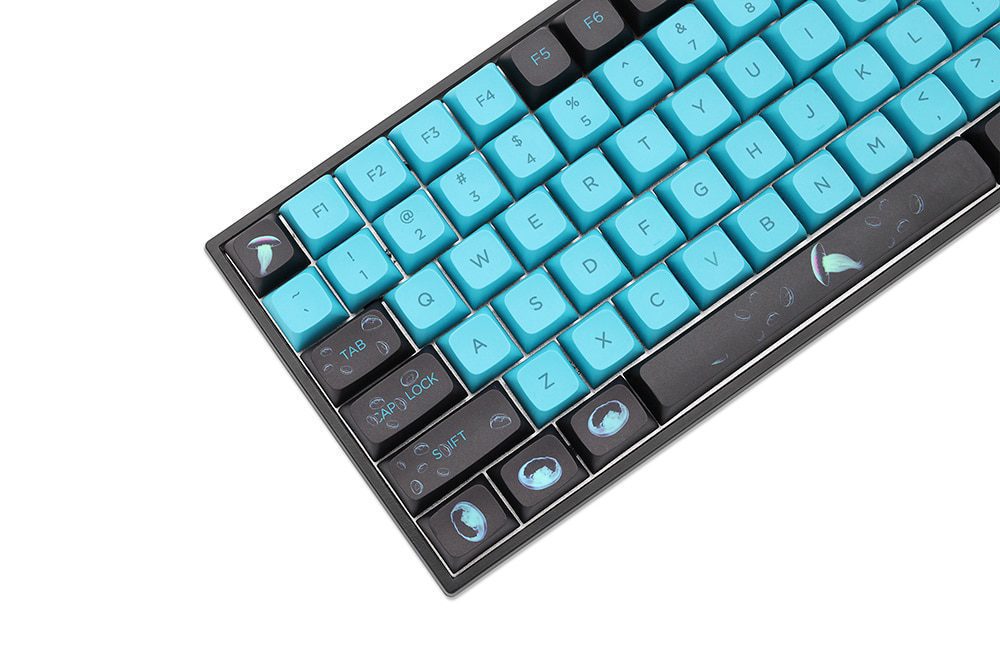 XDA V2 Ocean Jellyfish Dye Sub Keycap Set thick PBT for keyboard gh60 poker 87 tkl 104 ansi xd64 bm60 xd68 xd84 xd96 Blue Black XDA V2 Ocean Jellyfish Dye Sub Keycap Set thick PBT for keyboard gh60 poker 87 tkl 104 ansi xd64 bm60 xd68 xd84 xd96 Blue Black