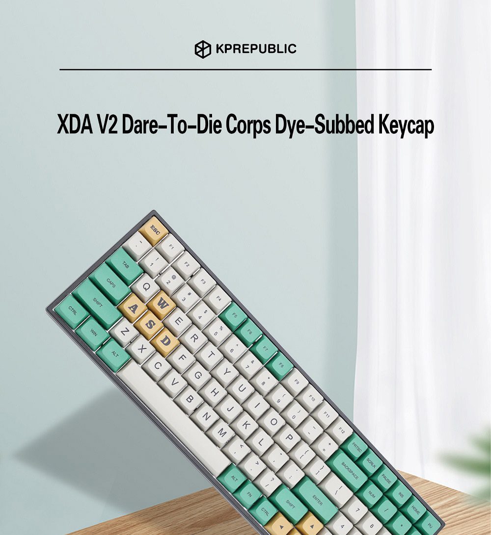 XDA V2 Dare to Die Corps Dye Sub Keycap Set thick PBT for keyboard gh60 poker 87 tkl 104 ansi xd64 bm60 xd68 bm65 bm68 Green XDA V2 Dare to Die Corps Dye Sub Keycap Set thick PBT for keyboard gh60 poker 87 tkl 104 ansi xd64 bm60 xd68 bm65 bm68 Green