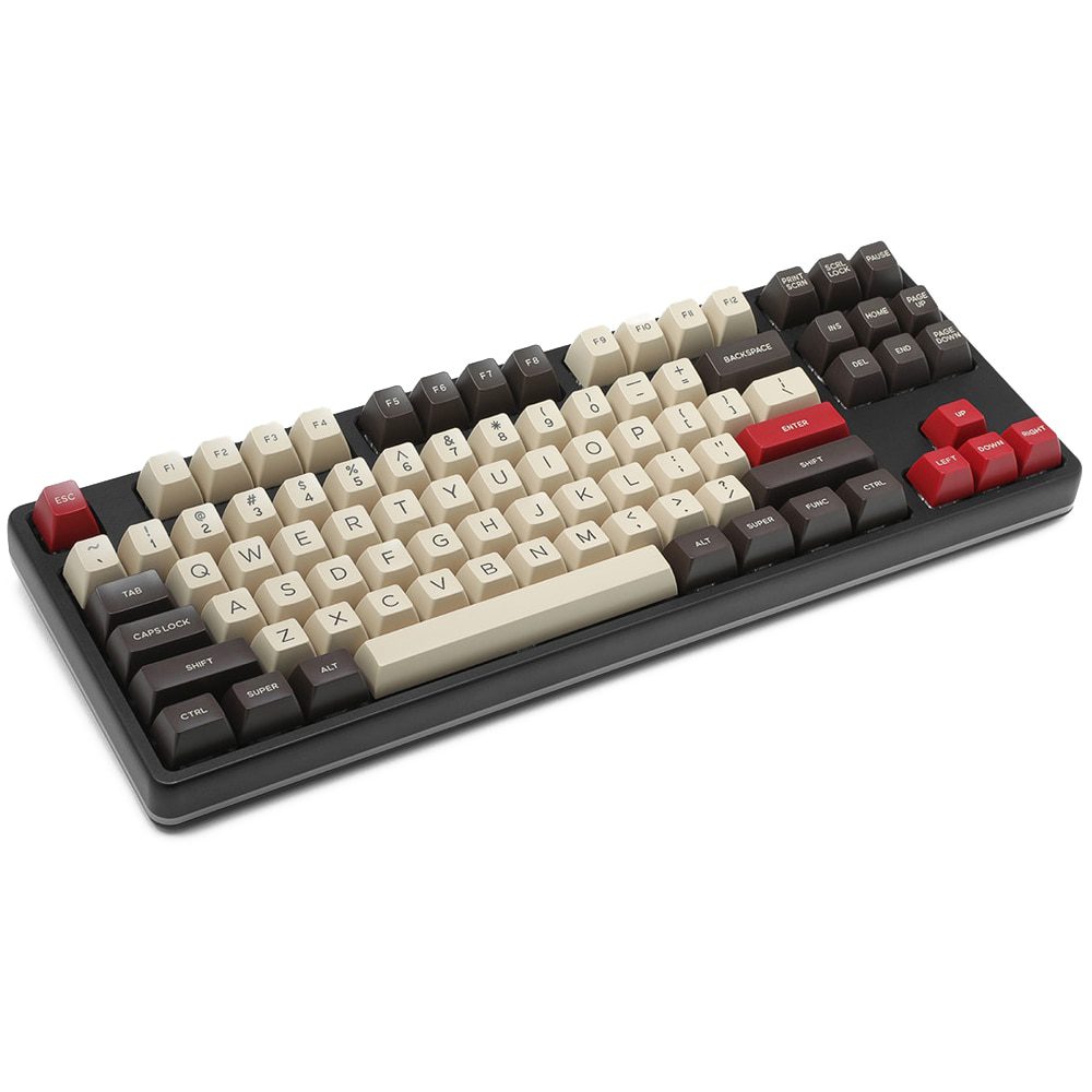 Domikey WOB White on Black Cherry Profile abs doubleshot keycap for mx stem keyboard poker xd68 xd84 BM60 BM65 87 104 gh60 xd64
