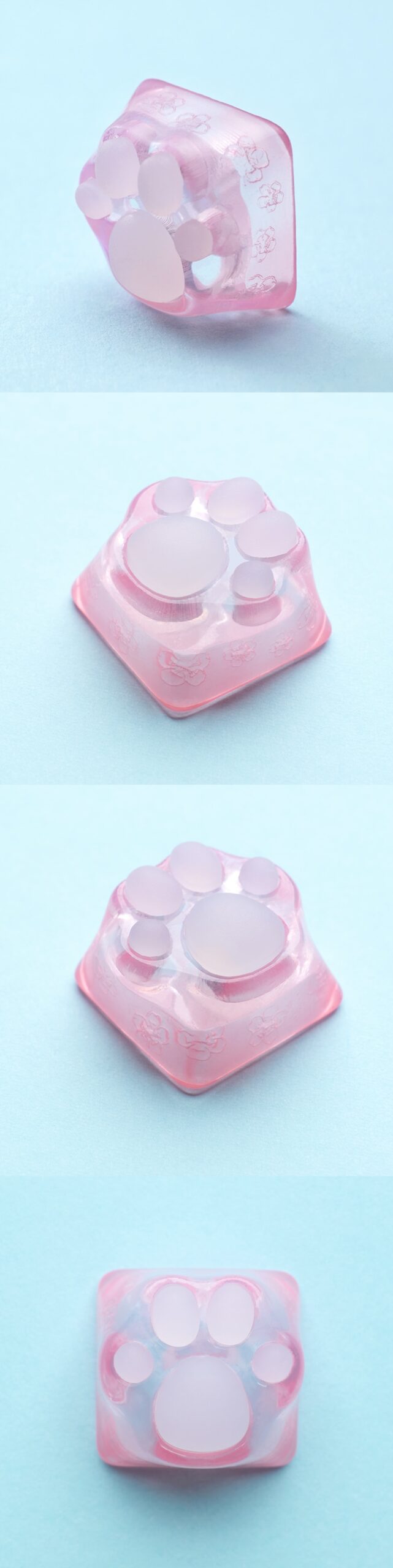 ZOMO PLUS 3D Printed Resin Silicone Cat Paw Keycap ABS & Silicon Artisan Keycap for Mechanical Keyboard Cyan Pink Sakura ZOMO PLUS 3D Printed Resin Silicone Cat Paw Keycap ABS & Silicon Artisan Keycap for Mechanical Keyboard Cyan Pink Sakura