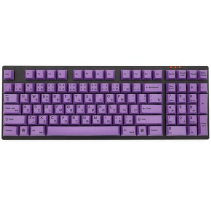 Purple 139 Japanese root Japan black font language Cherry profile Dye Sub Keycap PBT for gh60 xd60 xd84 cospad tada68 87 104