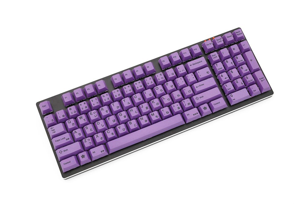 Purple 139 Japanese root Japan black font language Cherry profile Dye Sub Keycap PBT for gh60 xd60 xd84 cospad tada68 87 104