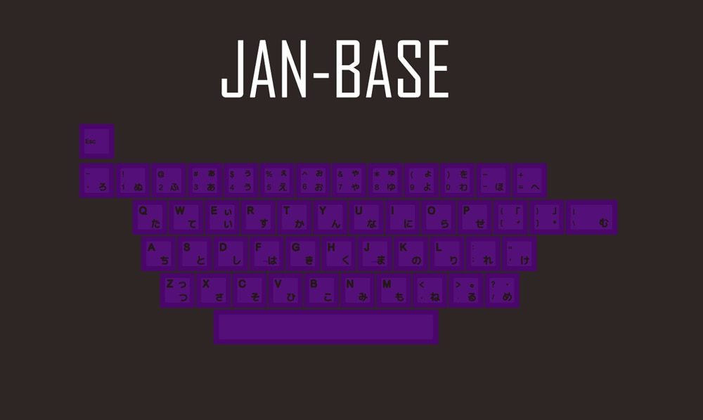 Purple 139 Japanese root Japan black font language Cherry profile Dye Sub Keycap PBT for gh60 xd60 xd84 cospad tada68 87 104