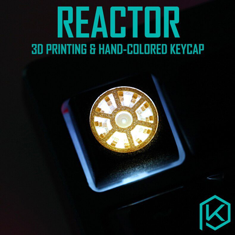 Novelty Shine Through Keycaps 3d printed print printing pla monster custom mechanical keyboards light Cherry MX compatible