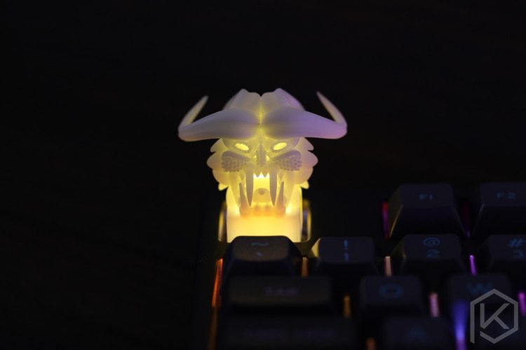 Novelty Shine Through Keycaps 3d printed print printing pla monster custom mechanical keyboards light Cherry MX compatible Novelty Shine Through Keycaps 3d printed print printing pla monster custom mechanical keyboards light Cherry MX compatible
