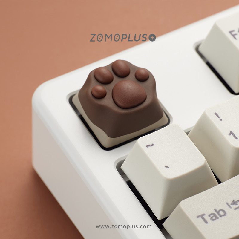 ZOMO PLUS Kawaii Cat Paw Keycap Multi-Color ABS & Silicon Artisan Keycap for Mechanical Keyboard Cow Cat Siamese Cat American ZOMO PLUS Kawaii Cat Paw Keycap Multi-Color ABS & Silicon Artisan Keycap for Mechanical Keyboard Cow Cat Siamese Cat American