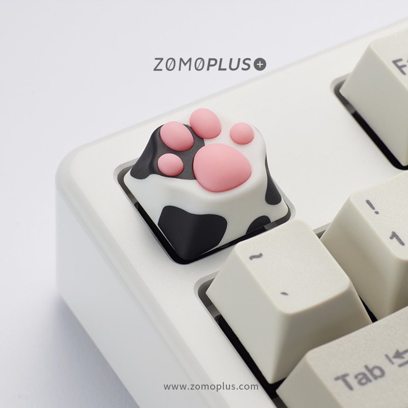 ZOMO PLUS Kawaii Cat Paw Keycap Multi-Color ABS & Silicon Artisan Keycap for Mechanical Keyboard Cow Cat Siamese Cat American ZOMO PLUS Kawaii Cat Paw Keycap Multi-Color ABS & Silicon Artisan Keycap for Mechanical Keyboard Cow Cat Siamese Cat American