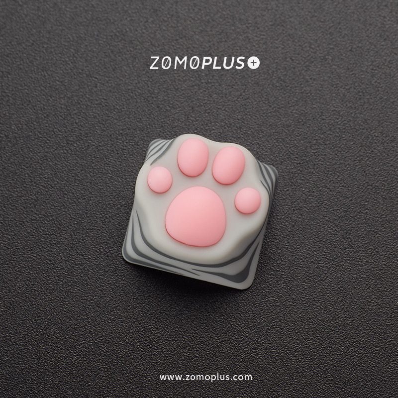 ZOMO PLUS Kawaii Cat Paw Keycap Multi-Color ABS & Silicon Artisan Keycap for Mechanical Keyboard Cow Cat Siamese Cat American ZOMO PLUS Kawaii Cat Paw Keycap Multi-Color ABS & Silicon Artisan Keycap for Mechanical Keyboard Cow Cat Siamese Cat American