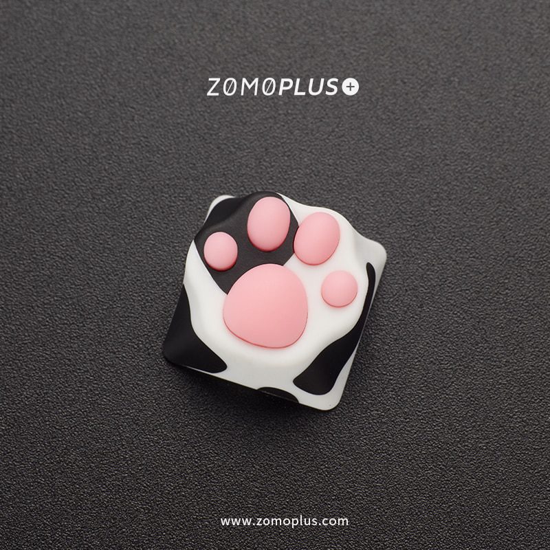 ZOMO PLUS Kawaii Cat Paw Keycap Multi-Color ABS & Silicon Artisan Keycap for Mechanical Keyboard Cow Cat Siamese Cat American ZOMO PLUS Kawaii Cat Paw Keycap Multi-Color ABS & Silicon Artisan Keycap for Mechanical Keyboard Cow Cat Siamese Cat American