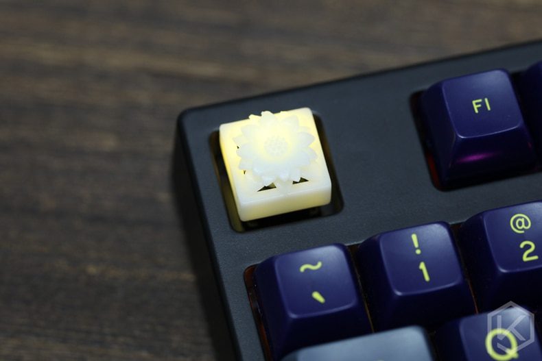 Novelty Shine Through Keycaps 3d printed print printing pla flower custom mechanical keyboards light Cherry MX compatible Novelty Shine Through Keycaps 3d printed print printing pla flower custom mechanical keyboards light Cherry MX compatible