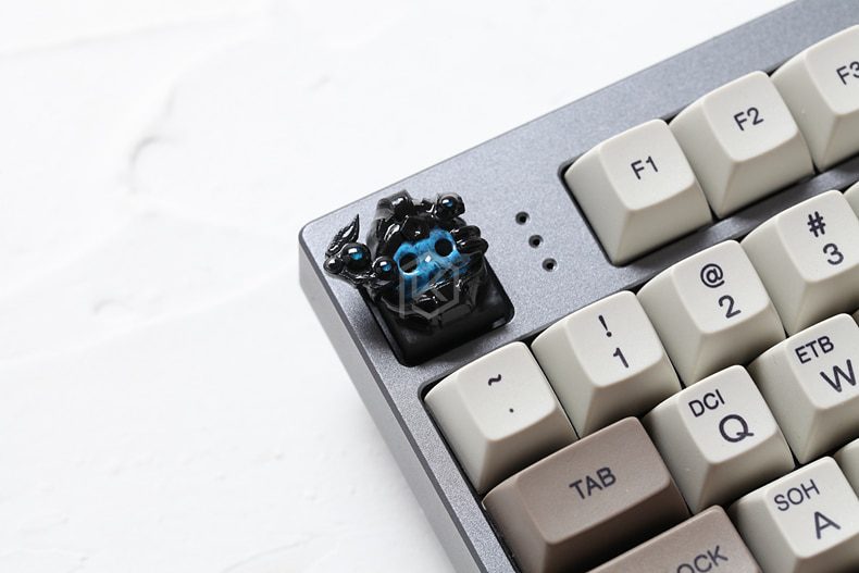 Novelty Shine Through Keycaps 3d printed print printing pla skull solider custom mechanical keyboards light Cherry MX compatible Novelty Shine Through Keycaps 3d printed print printing pla skull solider custom mechanical keyboards light Cherry MX compatible