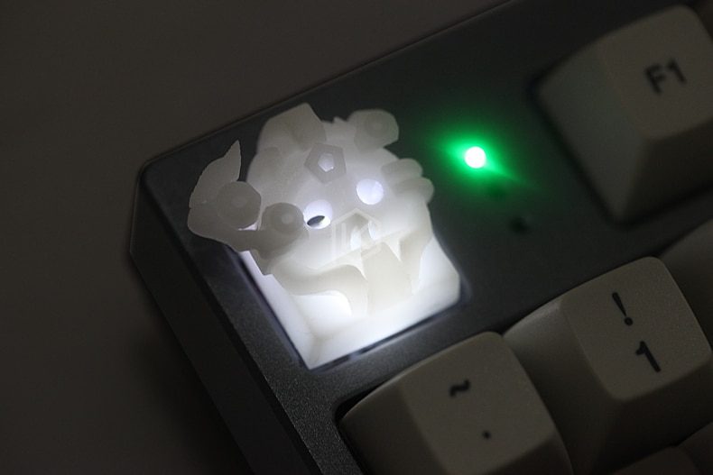 Novelty Shine Through Keycaps 3d printed print printing pla skull solider custom mechanical keyboards light Cherry MX compatible Novelty Shine Through Keycaps 3d printed print printing pla skull solider custom mechanical keyboards light Cherry MX compatible
