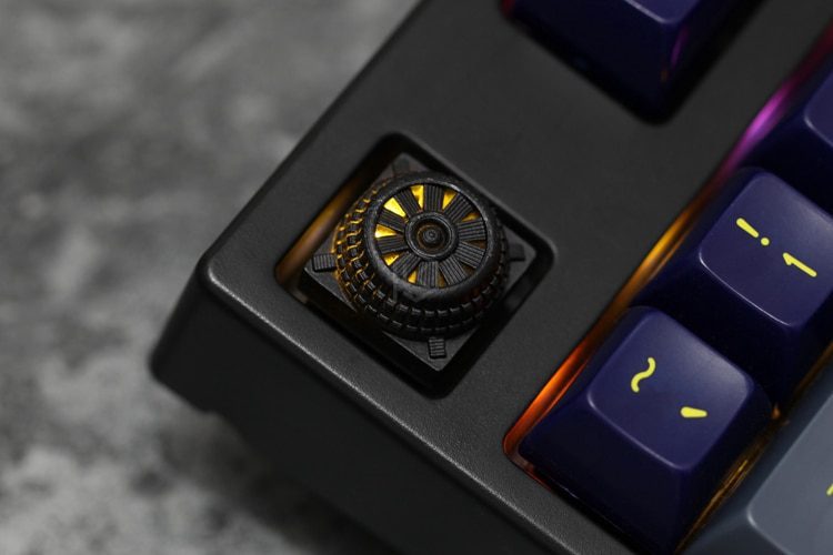 Novelty Shine Through Keycaps 3d printed print printing pla turbine turbo custom mechanical keyboards light Cherry MX compatible Novelty Shine Through Keycaps 3d printed print printing pla turbine turbo custom mechanical keyboards light Cherry MX compatible
